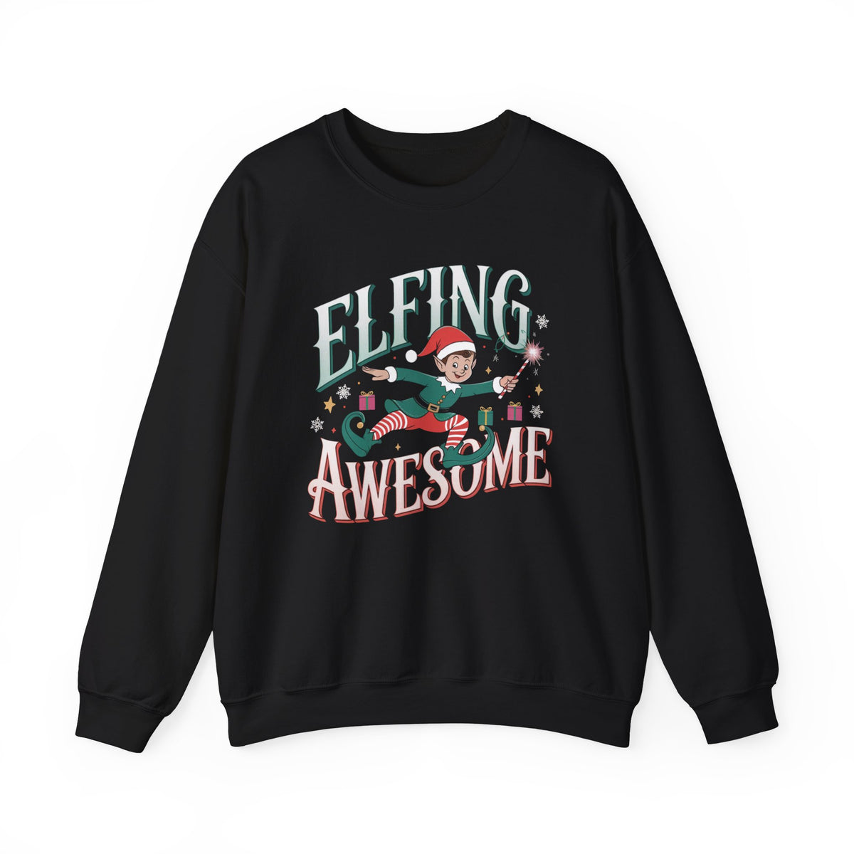 Effing Awesome Christmas Sweatshirt, Fun Women's Holiday Sweatshirt, Trendy Christmas Pullover, Bold Holiday Sweater, Cute Winter Sweatshirt