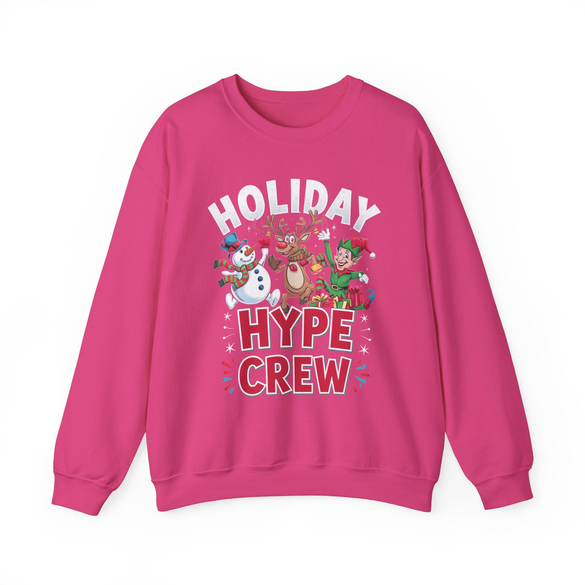 Holiday Hype Crew Christmas Sweatshirt, Fun Women's Holiday Sweatshirt, Trendy Christmas Pullover, Festive Winter Sweater, Cute Holiday Sweatshirt