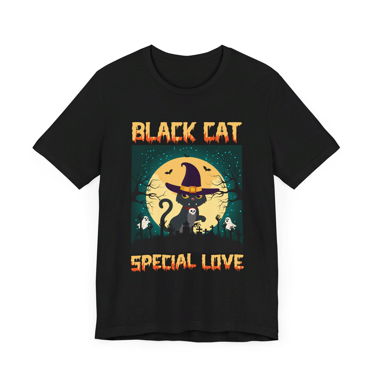 Black Cat Special Love Halloween Tee - Tshirt Quest