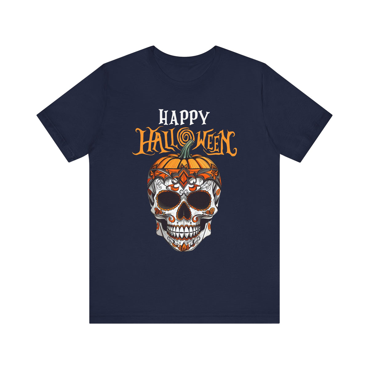 Happy Halloween Skull Face T-Shirt