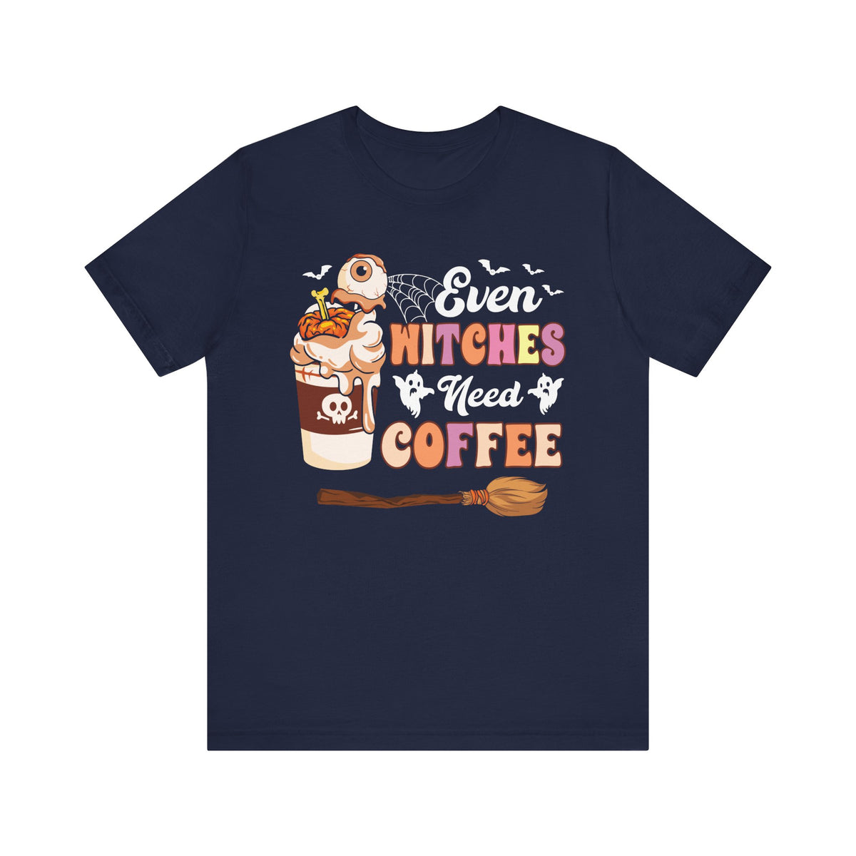 Even Witch Need Coffee Halloween Tee