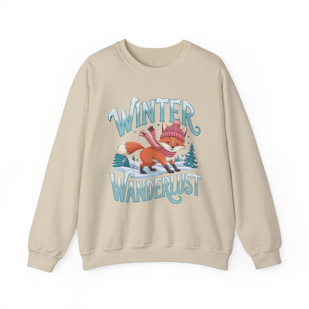 Winter Wanderlust Christmas Sweatshirt, Cozy Women's Holiday Sweatshirt, Trendy Winter Pullover, Festive Christmas Sweater, Cute Holiday Sweatshirt