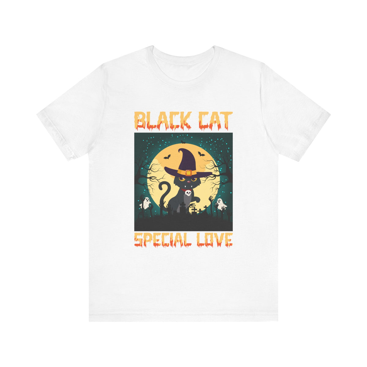 Black Cat Special Love Halloween Tee - Tshirt Quest
