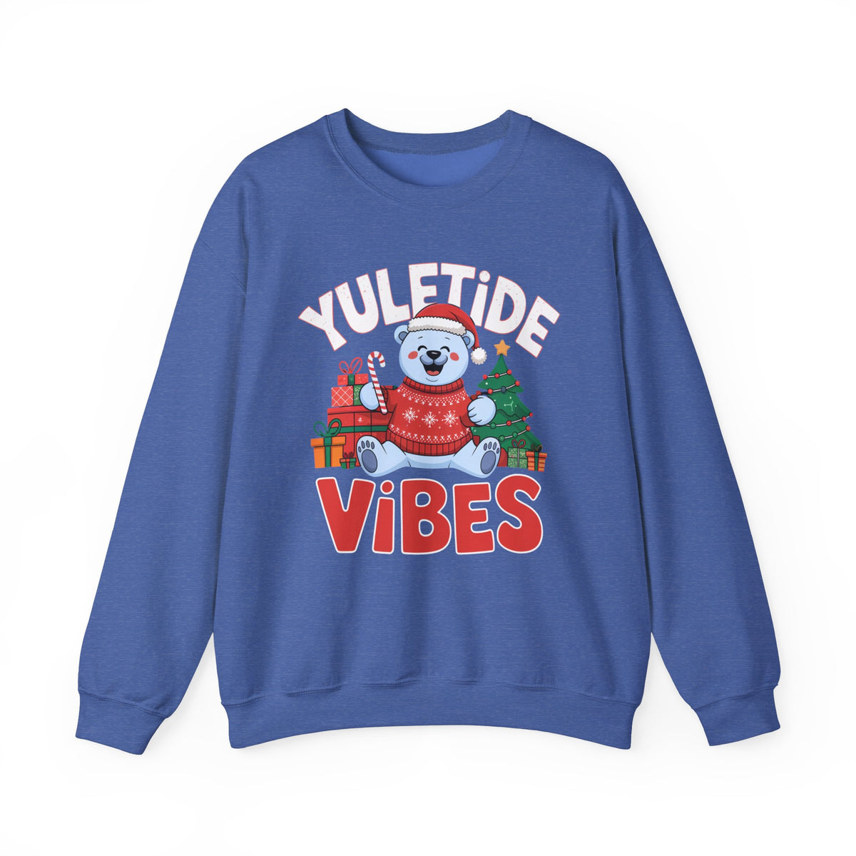 YuleTide Vibes Christmas Sweatshirt, Women's Festive Holiday Sweatshirt, Trendy Christmas Sweater, Cute Winter Pullover, Holiday Vibes Sweatshirt