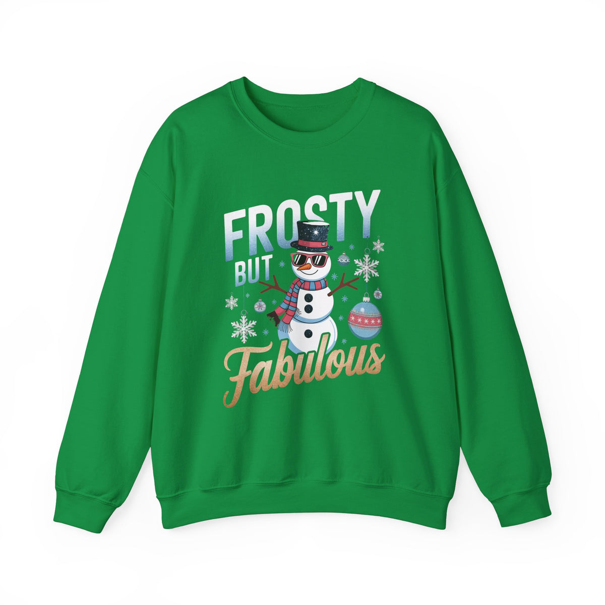 Frosty But Fabulous Christmas Sweatshirt, Fun Women's Holiday Sweatshirt, Trendy Winter Pullover, Festive Christmas Sweater, Cute Holiday Sweatshirt