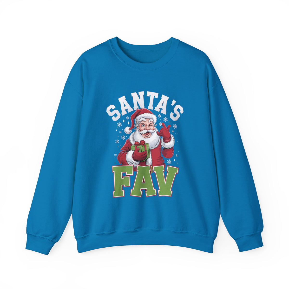 Santa's FAV Christmas Sweatshirt, Fun Women's Holiday Sweatshirt, Trendy Santa Pullover, Cute Christmas Sweater, Festive Winter Sweatshirt