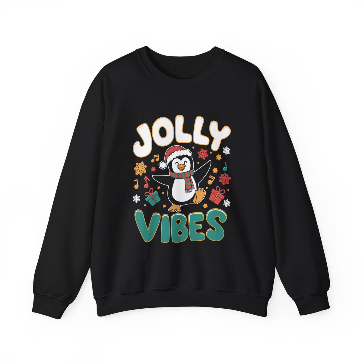 Jolly Vibes Christmas Sweatshirt, Fun Women's Holiday Sweatshirt, Trendy Christmas Pullover, Cute Winter Sweater, Festive Holiday Sweatshirt