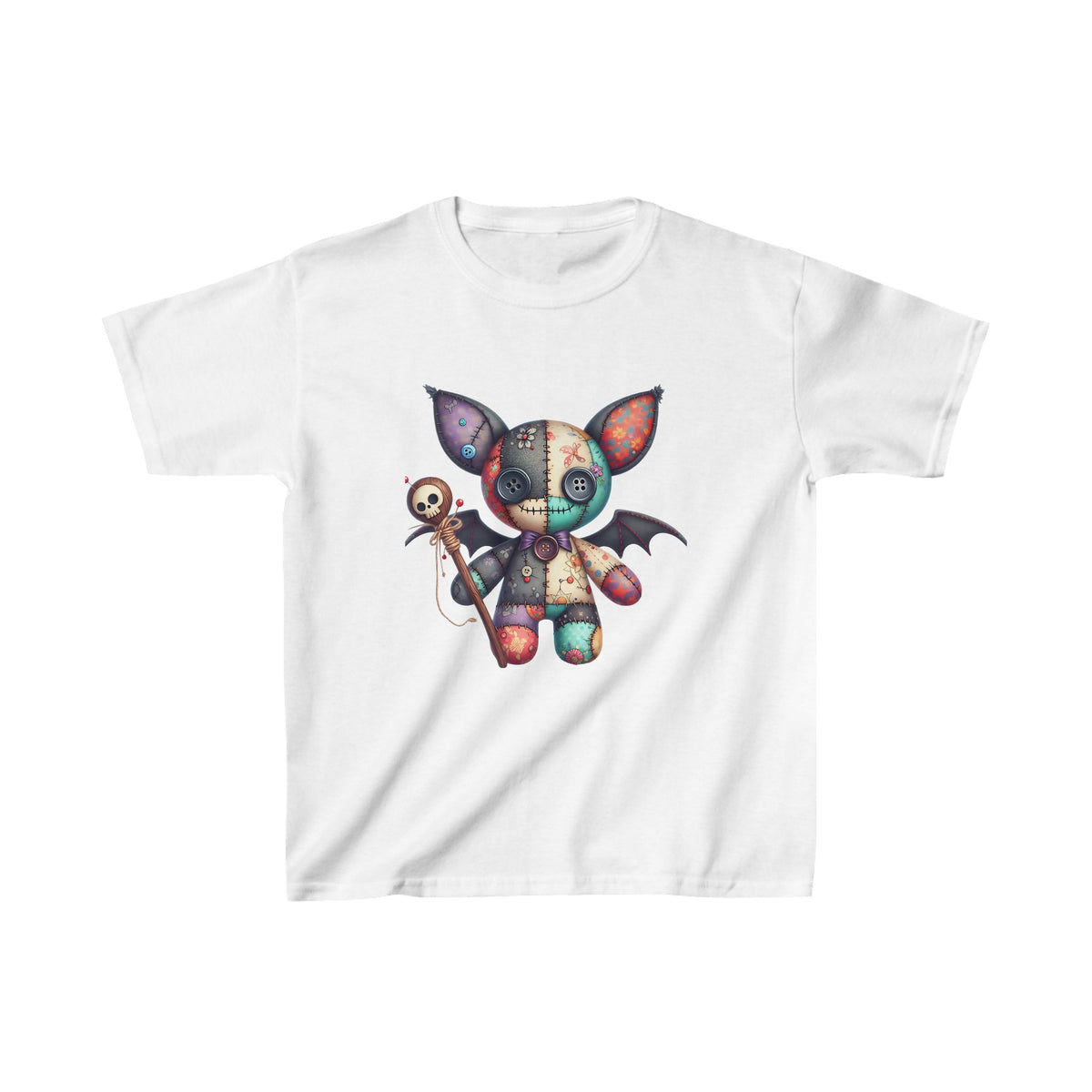 Cute Batman Devil Voodoo Kids Halloween Tee