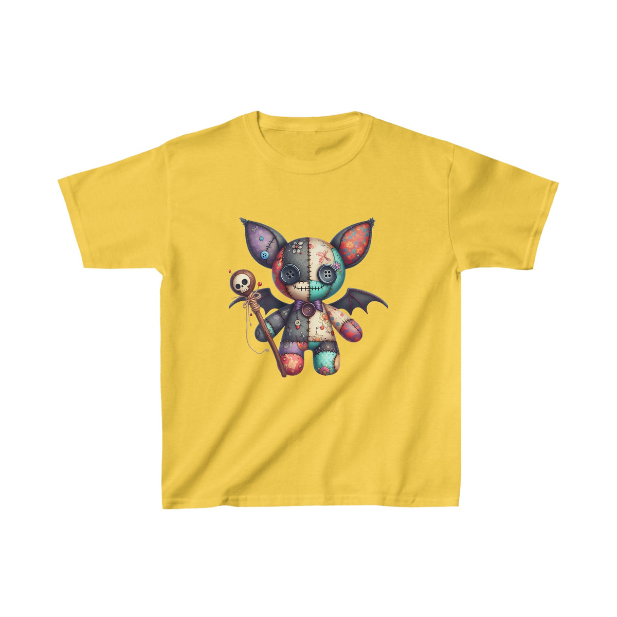 Cute Batman Devil Voodoo Kids Halloween Tee