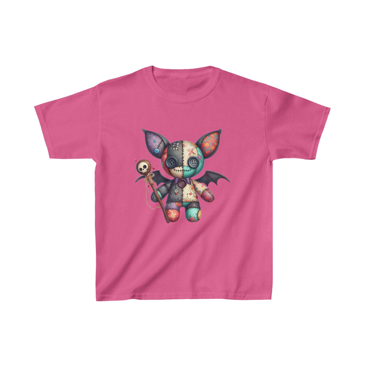 Cute Batman Devil Voodoo Kids Halloween Tee