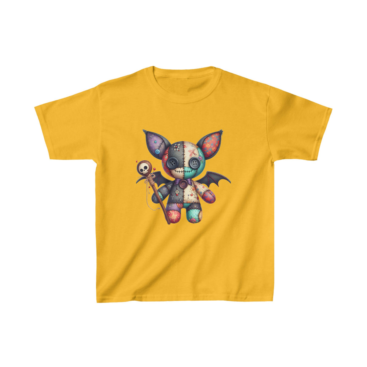 Cute Batman Devil Voodoo Kids Halloween Tee