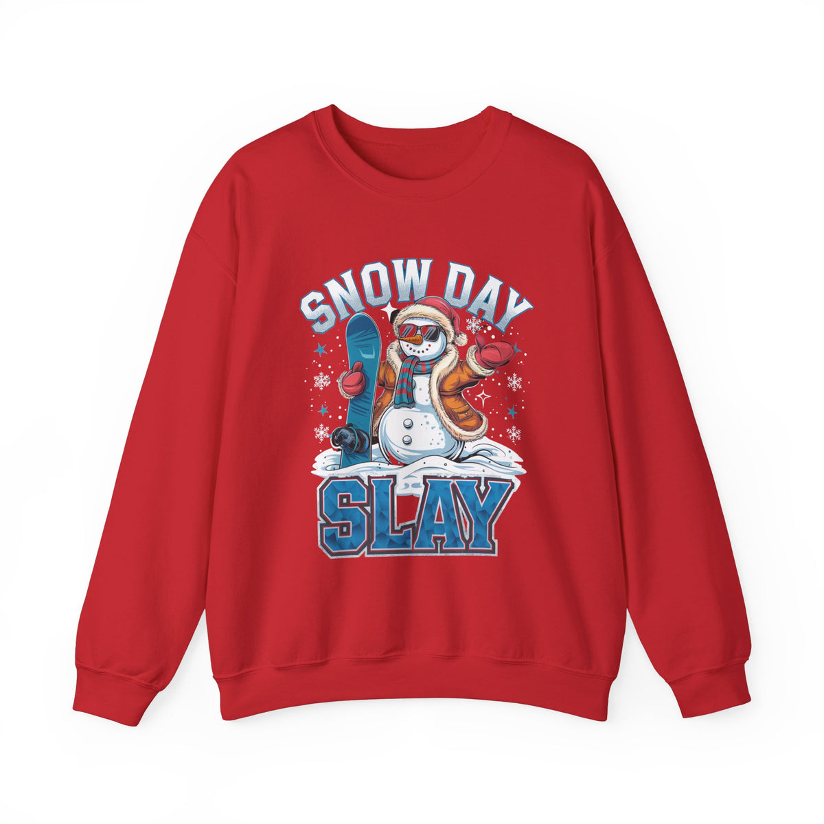 Snow Day Slay Christmas Sweatshirt, Trendy Women's Holiday Sweatshirt, Cute Winter Sweatshirt, Funny Christmas Sweater, Festive Snow Day Pullover