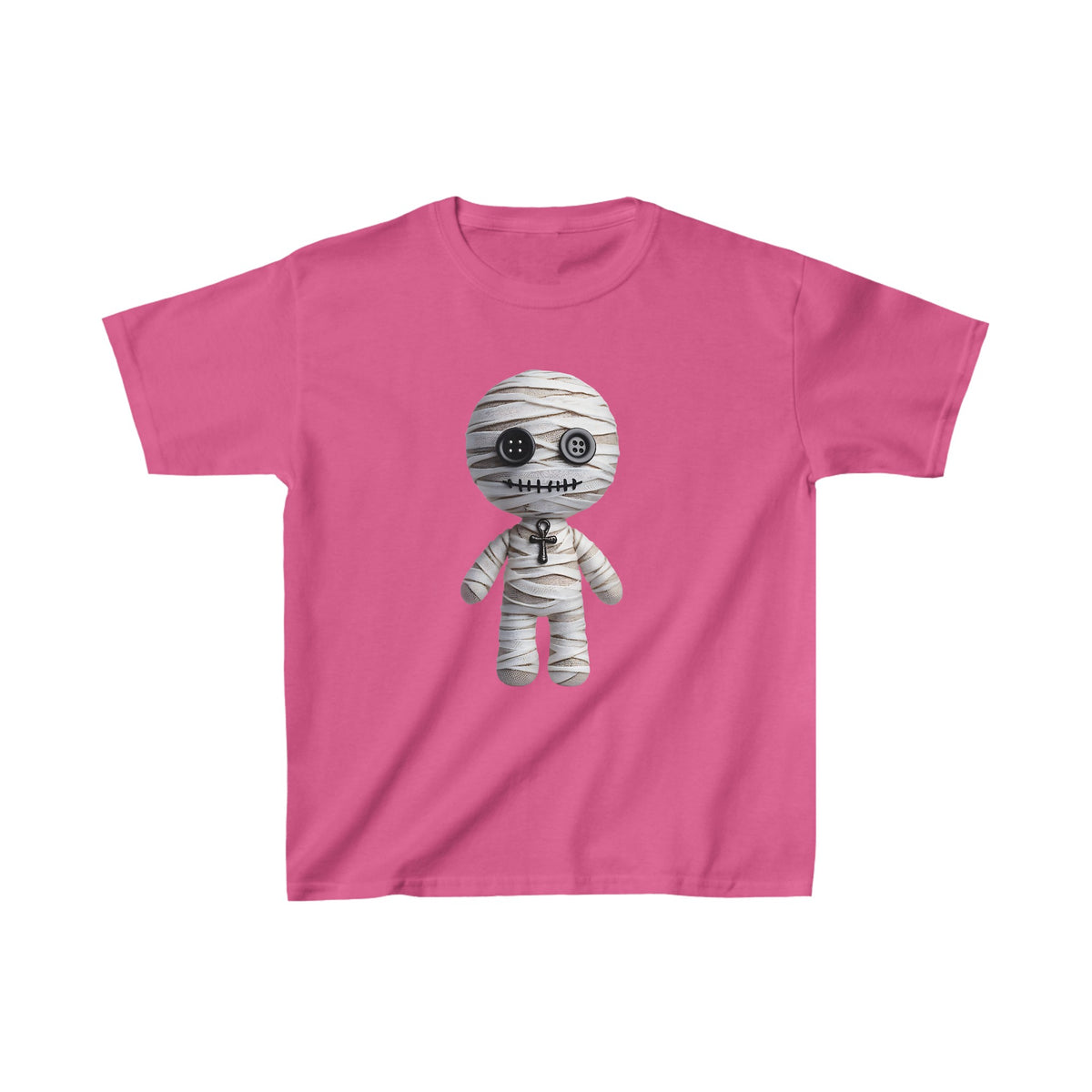 Creepy Bandage Voodoo Doll Kids Halloween Tee