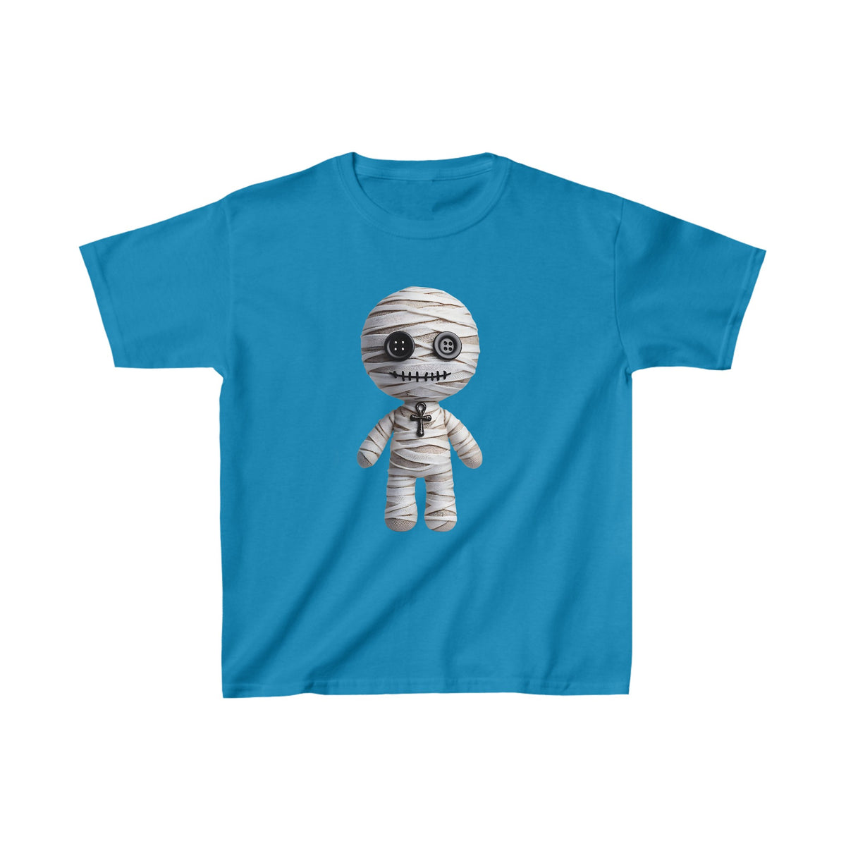 Creepy Bandage Voodoo Doll Kids Halloween Tee