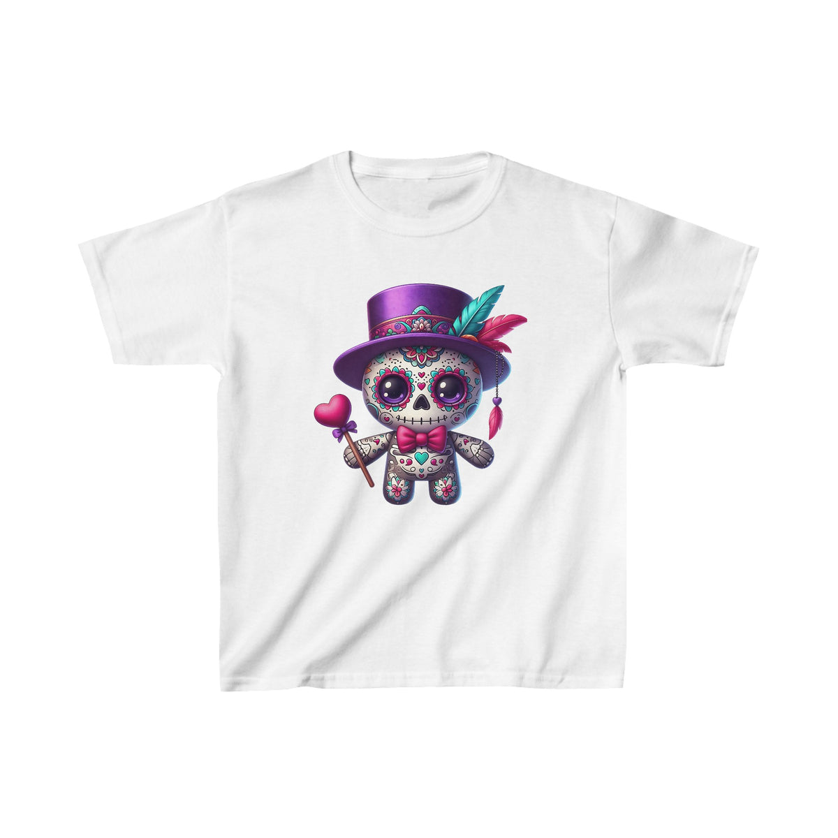 Colorful Voodoo Doll Kids Halloween Tee