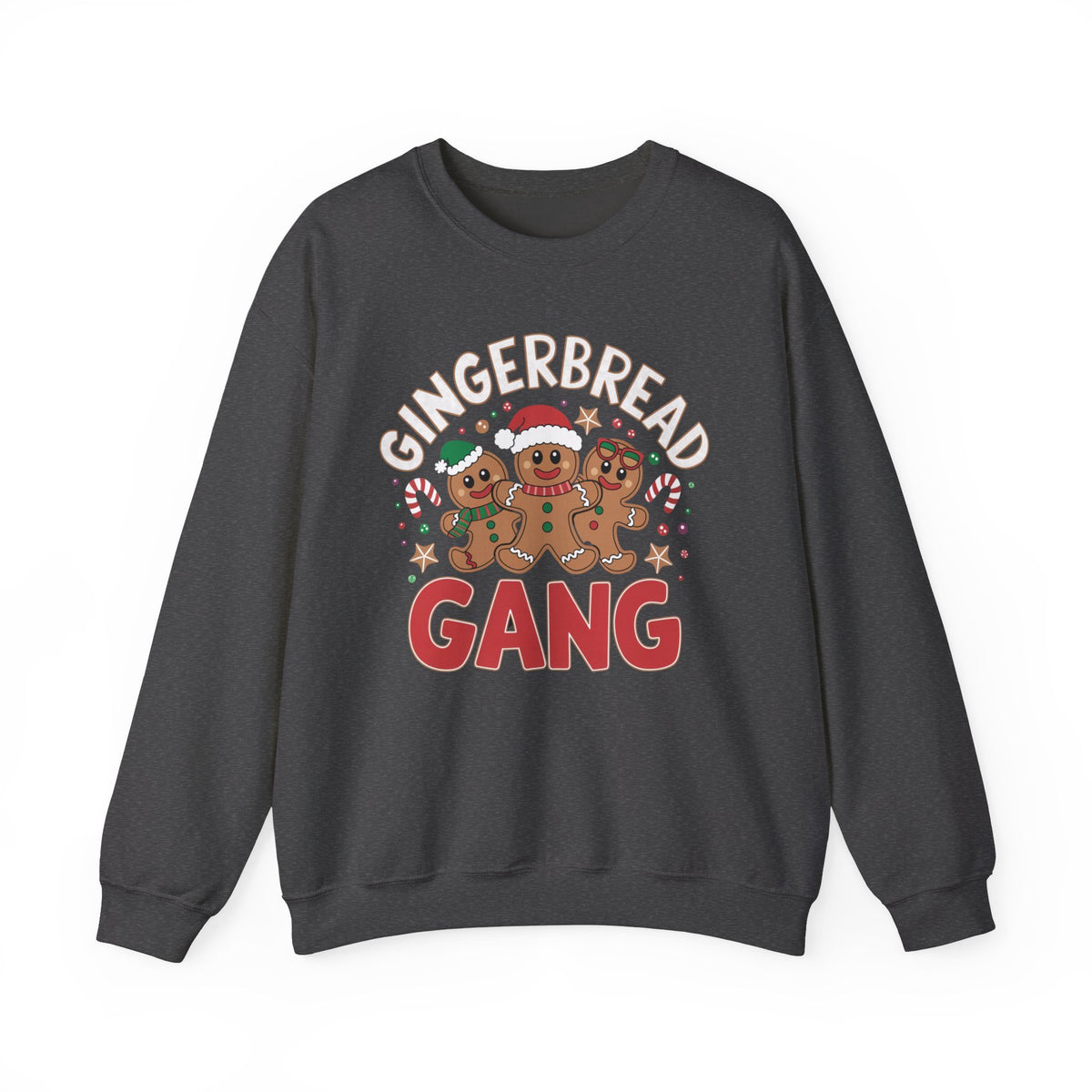 GingerBread Gang Christmas Sweatshirt, Funny Women's Holiday Sweatshirt, Cute Christmas Sweater, Trendy Gingerbread Pullover, Festive Holiday Sweatshirt