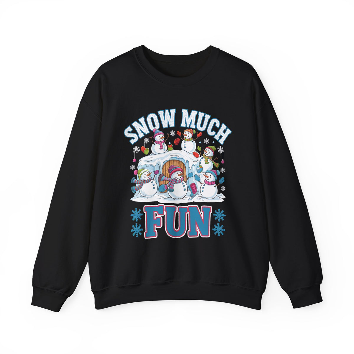 Snow Much Fun Christmas Sweatshirt, Cute Women's Holiday Sweatshirt, Trendy Winter Pullover, Fun Christmas Sweater, Cozy Snow Day Sweatshirt