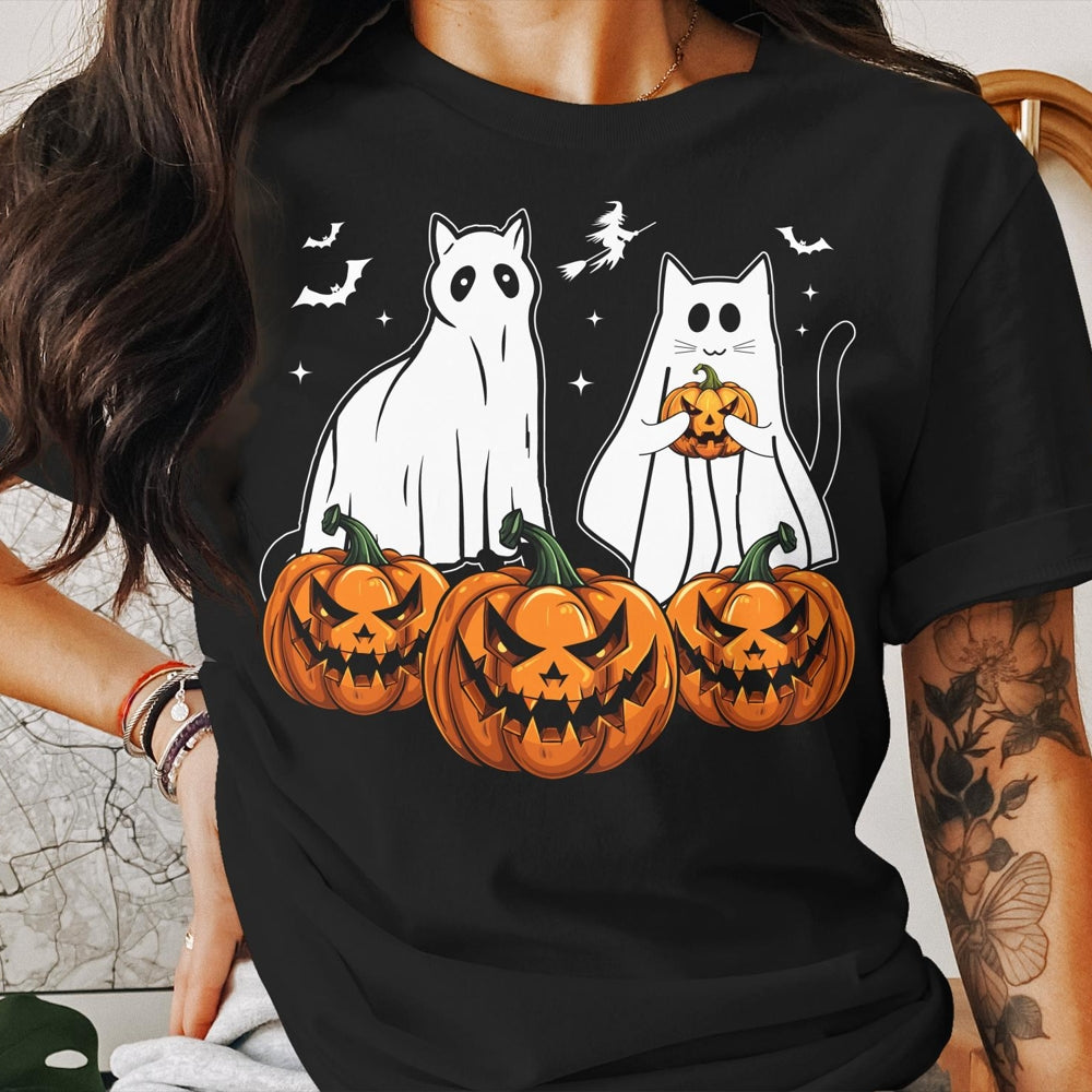 black-cats-ghost-halloween-tee