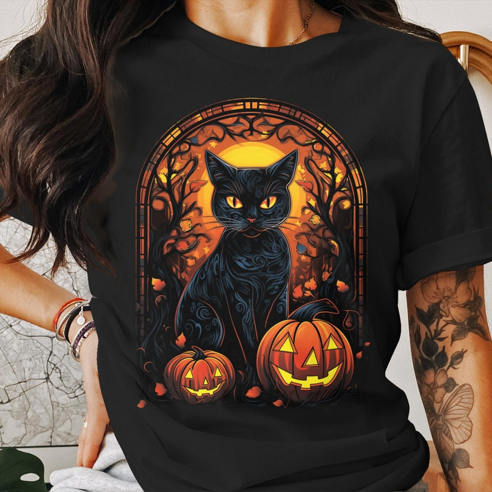 cat-halloween-tee