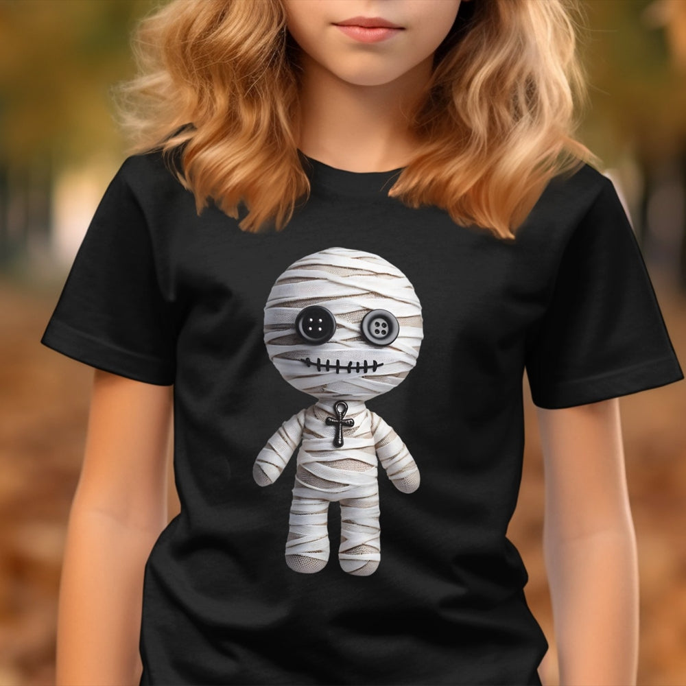 creepy-bandage-voodoo-doll-kids-halloween-tee