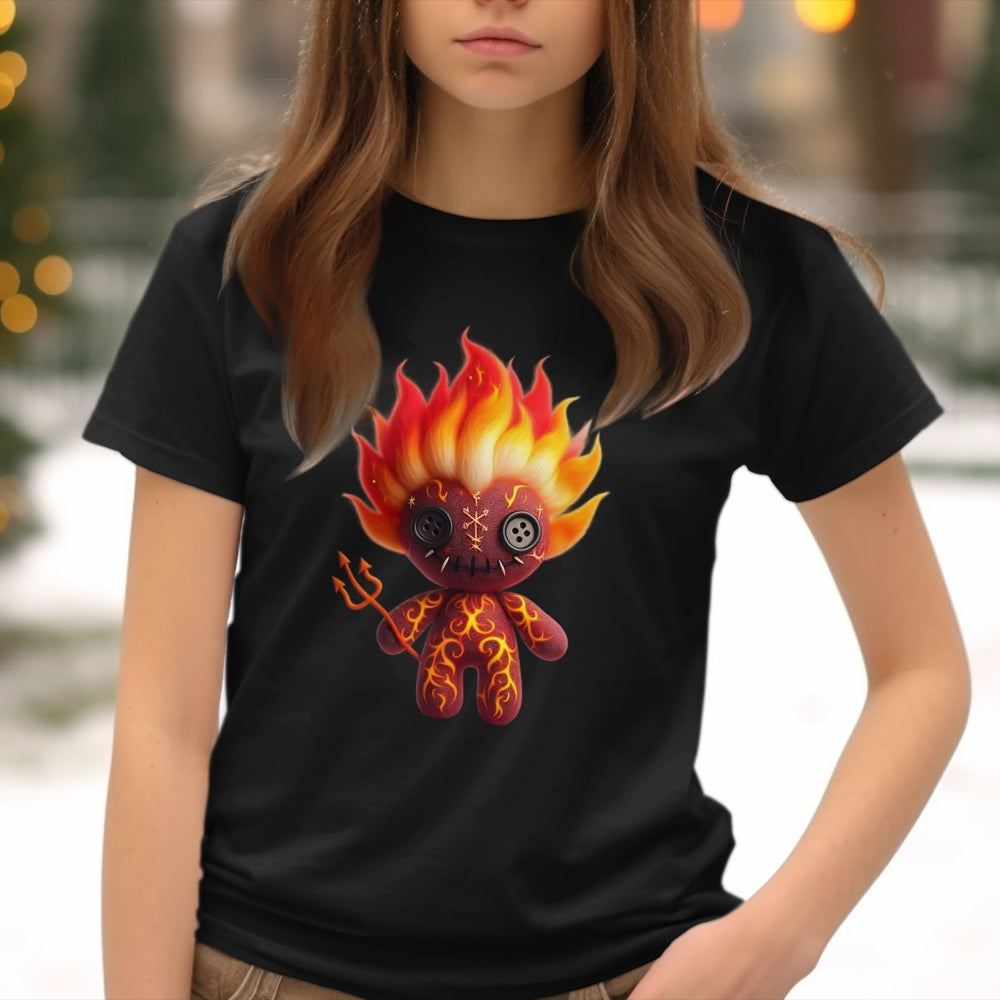 cute-fire-voodoo-doll-kids-halloween-tee