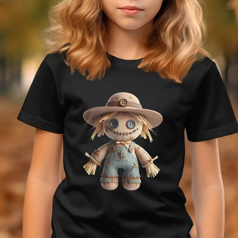 haunted-farm-doll-voodoo-kids-halloween-tee