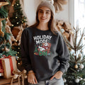 holiday-mode-snowman-christmas-sweatshirt,-cute-women's-holiday-sweatshirt,-trendy-snowman-pullover,-festive-winter-sweater,-fun-christmas-sweatshirt